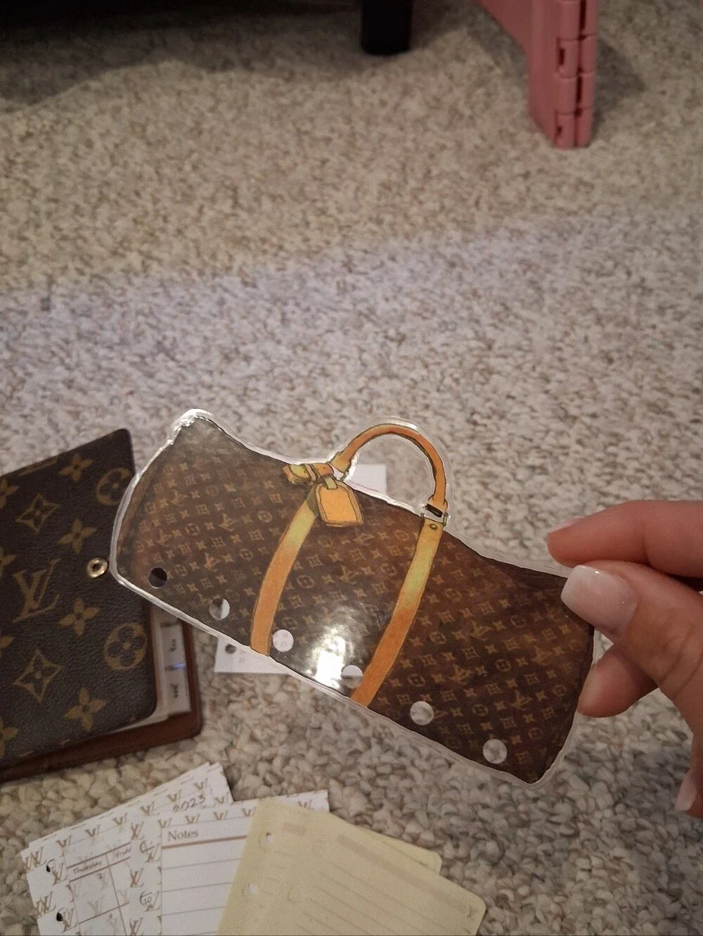 Louis Vuitton Monogram PM Pocket Planner Notebook w/ Accessories